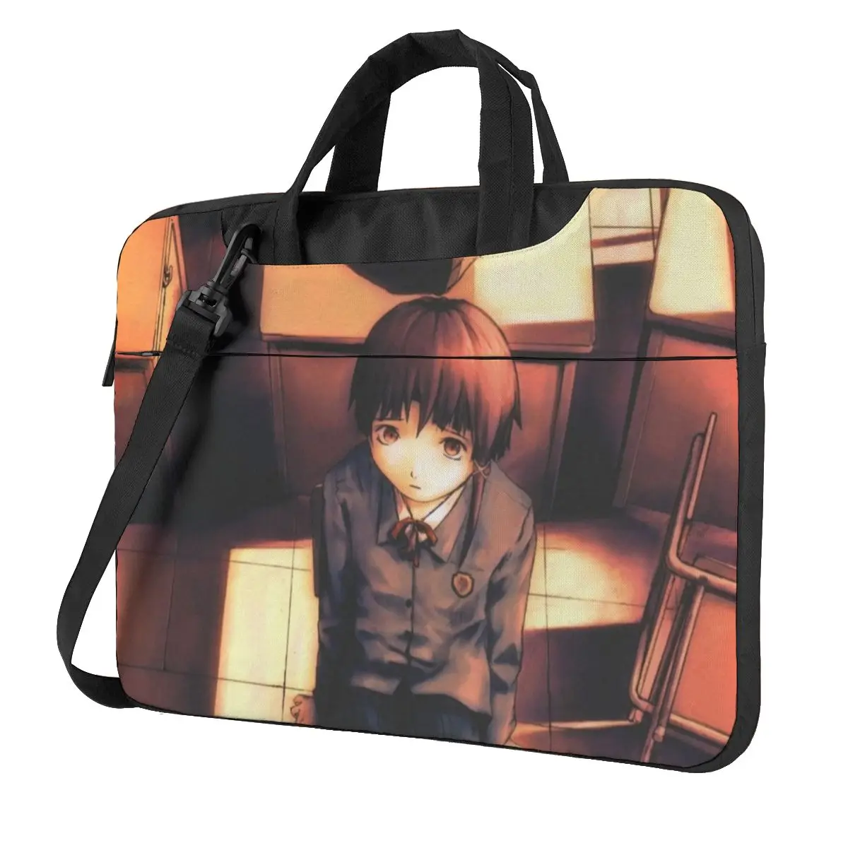 

Serial Experiments Lain Laptop Bag Anime For Macbook Air Pro Acer Dell Fashion Shockproof Case 13 14 15 15.6 Pouch