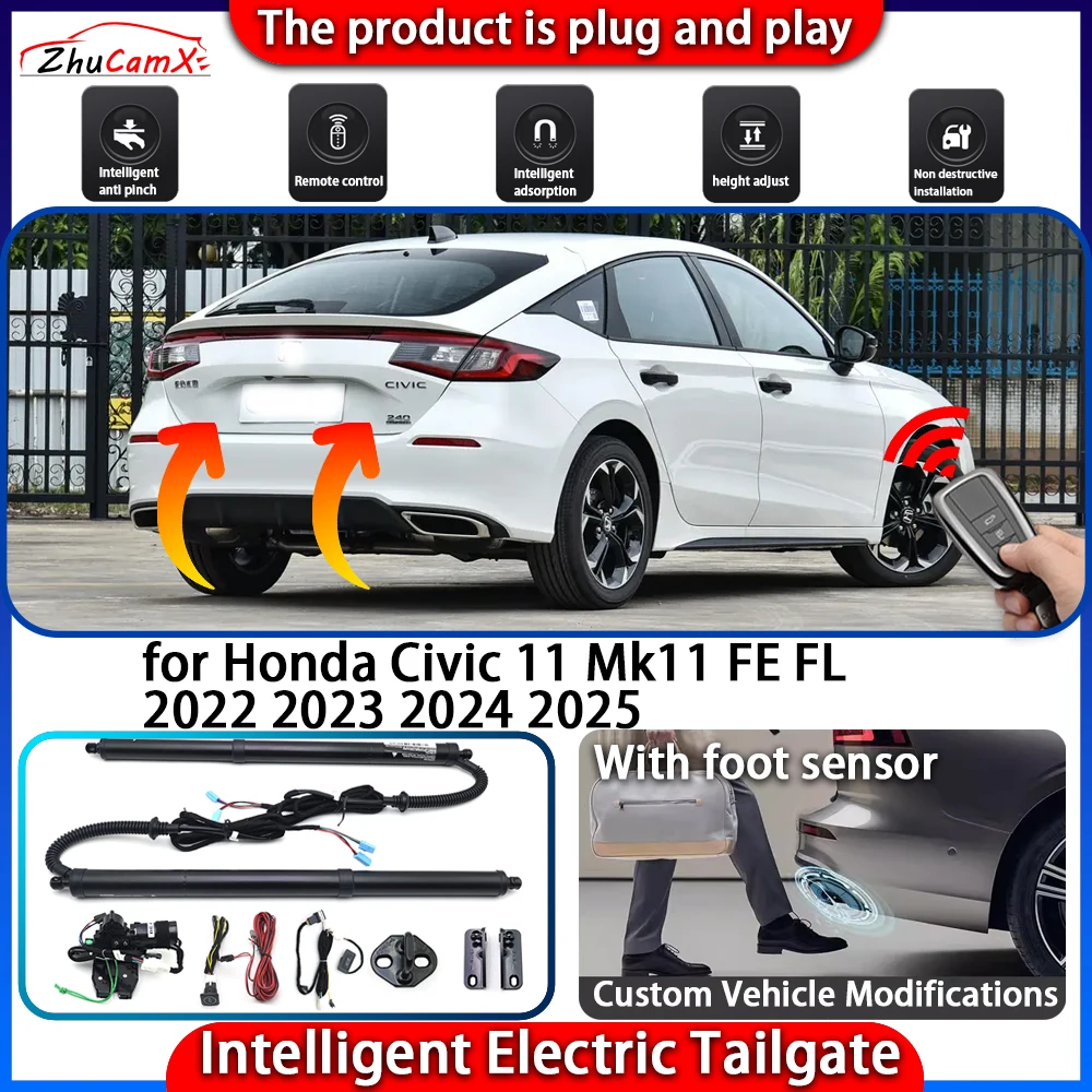 

Smart Powered Tailgate System for Honda Civic 11 Mk11 FE FL 2022 2023 2024 2025 Automatic Intelligent Trunk Lift Control Kit