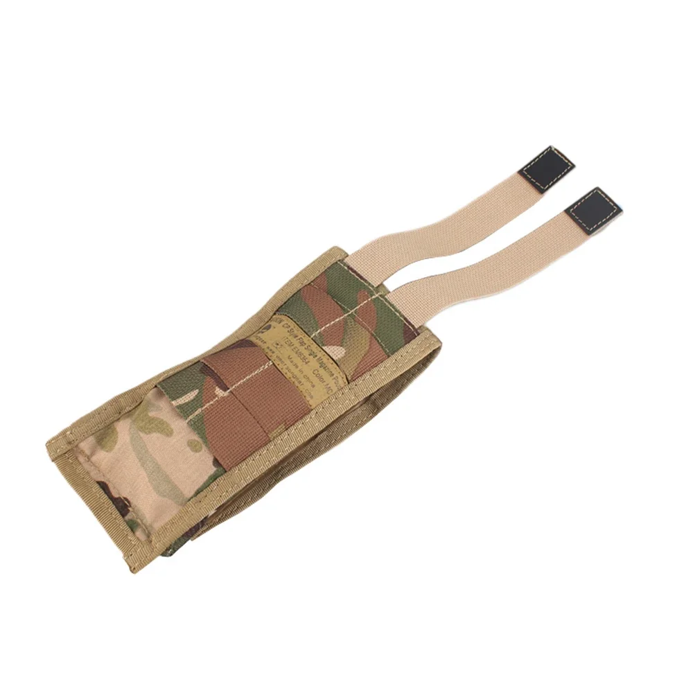 Emersongear-bolsa para una sola revista con solapa, bolsa magnética abierta, bolsillo de caza MOLLE, soporte de combate, Airsoft, Camping al aire libre