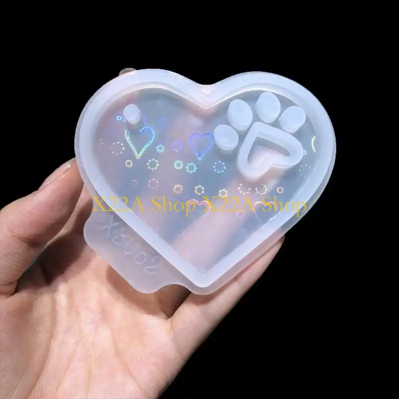 

Unique Multipurpose Heart Dogs Claws Silicone Mould for Home Decoration and Crafting