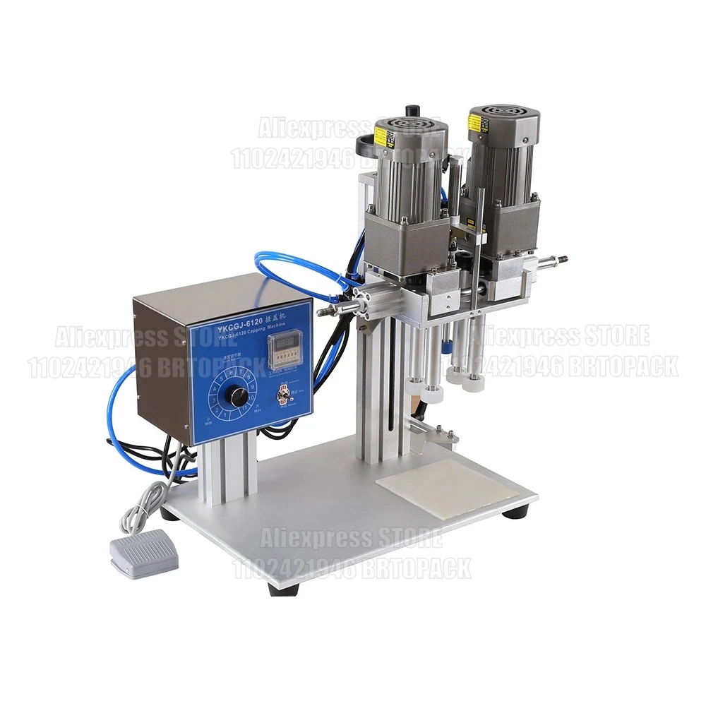 Desktop Automatic Bottle Capping Machine Trigge Capper Twist Sealing Plastic Glass Dropper Spout Pouch Cap Seal Machine