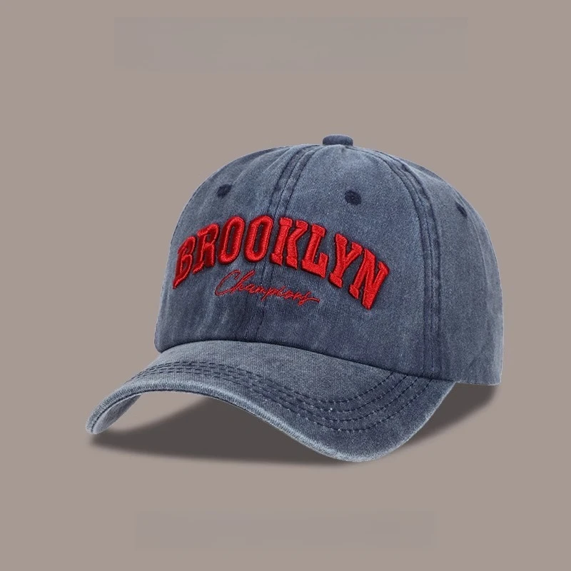 

Embroidery Baseball Cap for Big Head Brooklyn City Style Oversized Adjustable Snapback Urban Streetwear Cotton Unisex Dad Hat