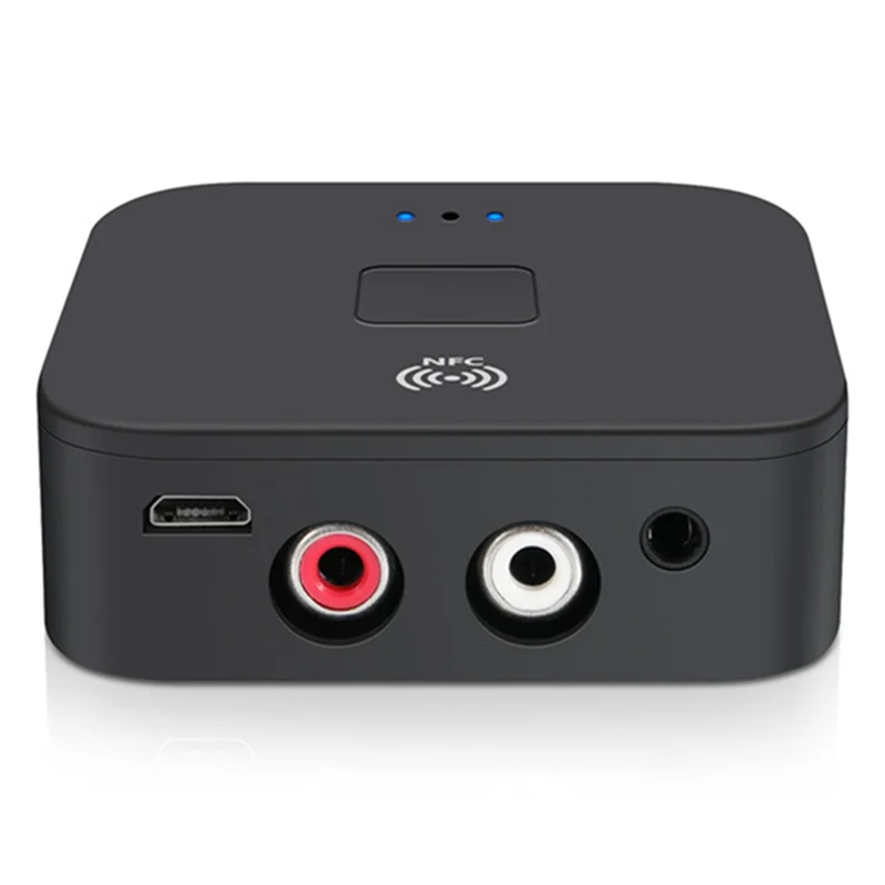 

Для NFC Bluetooth 5.0 аудиоприемник 3,5 мм AUX RCA стерео Hi-Fi музыкальный беспроводной адаптер для автомобильных домашних динамиков простой в использовании-TCES