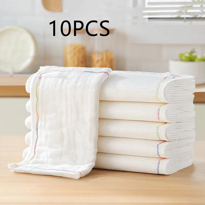 Kitchen cleaning cloth Super absorbent cotton yarn towel non-stick oil tray towel rag rag Napkin tableware Household cleaning