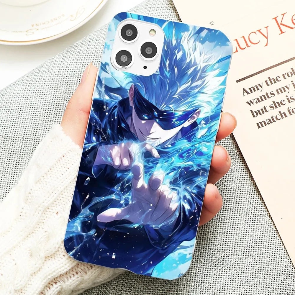 

Cartoon Gojo Satoru Characters Phone Case For IPhone 14 11 12 13 Mini Pro Xs Max 8 7 6 6S Plus X XR Solid Candy Color Case