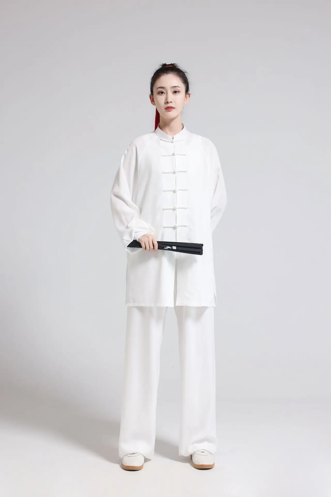 Tai-Chi-Anzug aus Baumwolle und Leinen für Damen und Herren, Kampfsport-Kung-Fu-Anzug für Bagua Zhang & Baduanjin-Aufführungen, Frühling/Sommer – Detail 13
