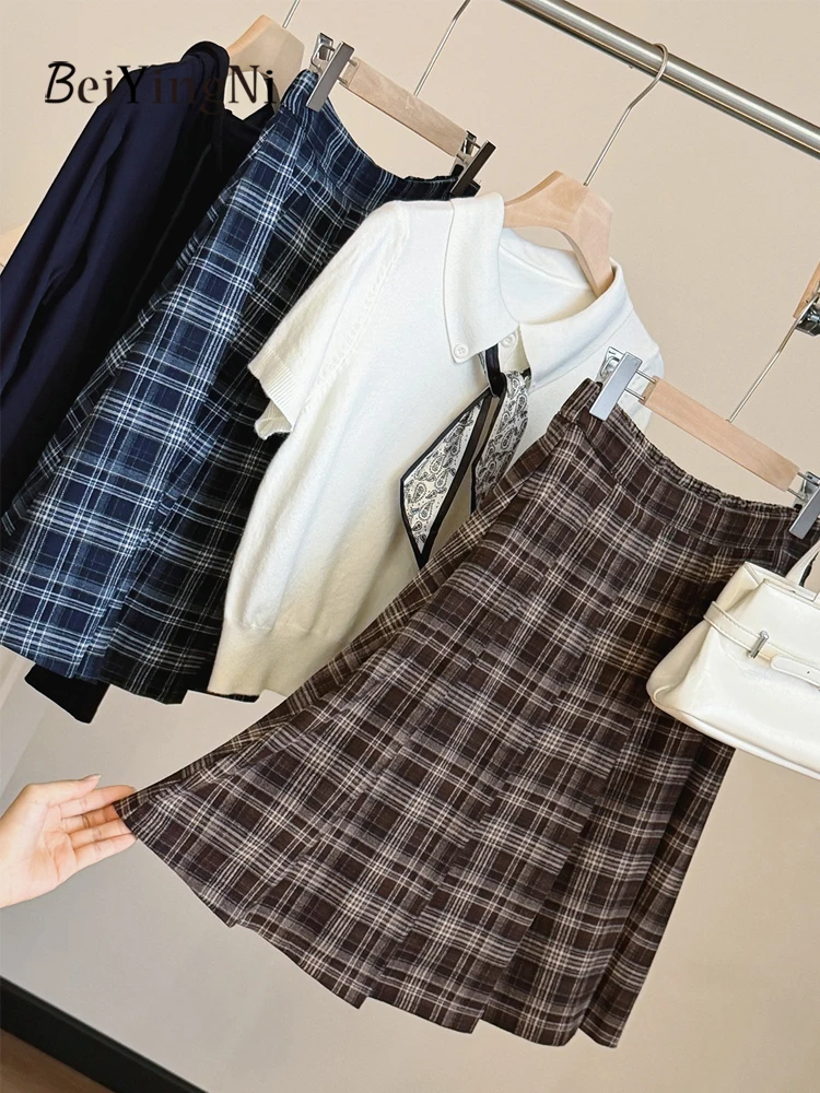 Gonna a pieghe corta in stile  - Street Fashion Korean Girl recensione e prezzo