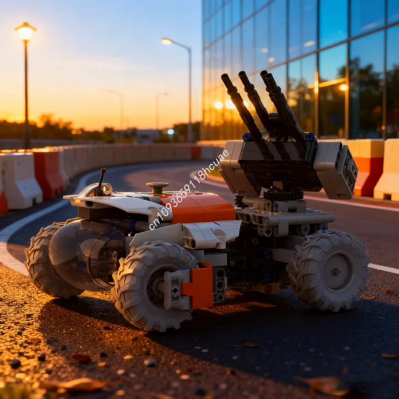 

517 шт. MOC анти-самолетный пистолет мод техническая модель строительные игрушки блоки архитектура креативный рождественский подарок идея образование дети