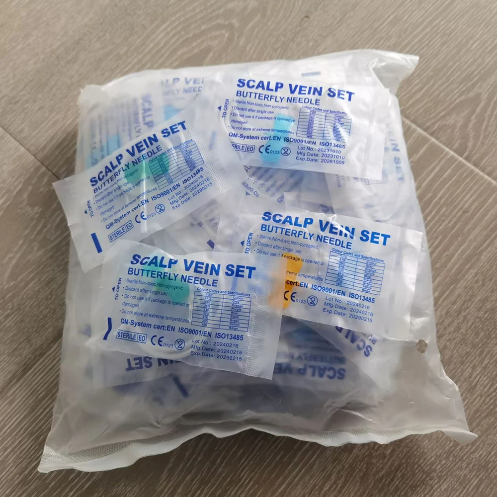 10 Pcs Disposable Butterfly Blood Collection Needle double wing type Blood Collection Needle Pet Care Room Cat Dogs Animal