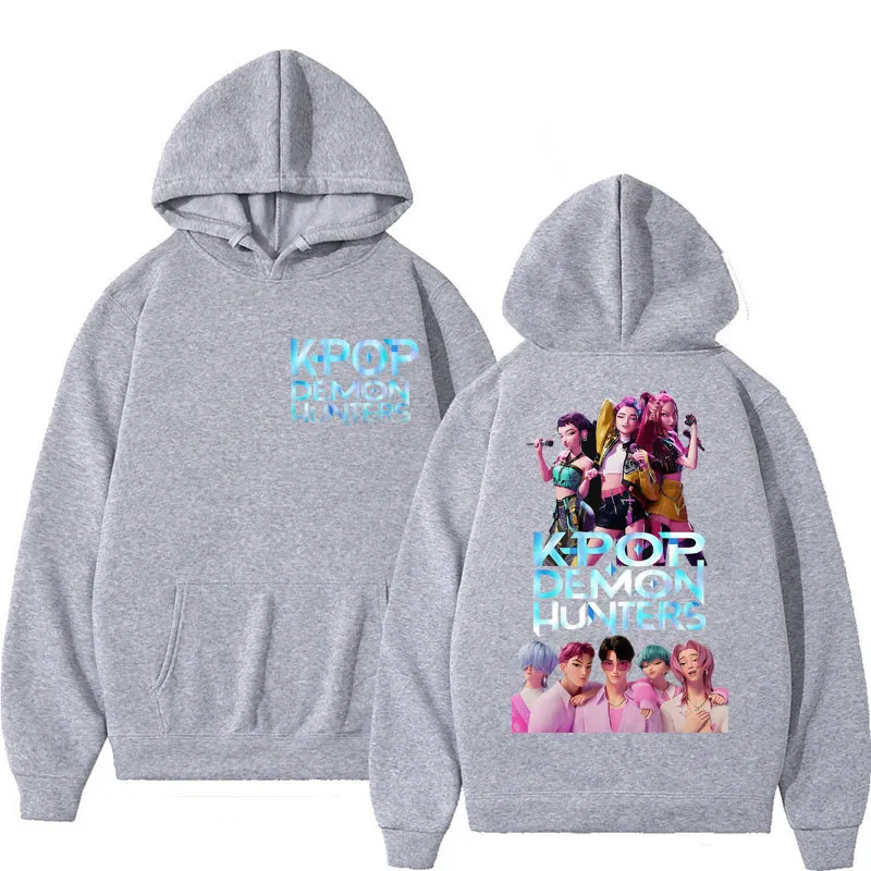 KPop أنيمي شيطان هنتر رومي ميرا زوي ساجا بنين هوديي 2025 خريف/شتاء الرجال النساء القطن موضة عادية كم طويل هوديي
