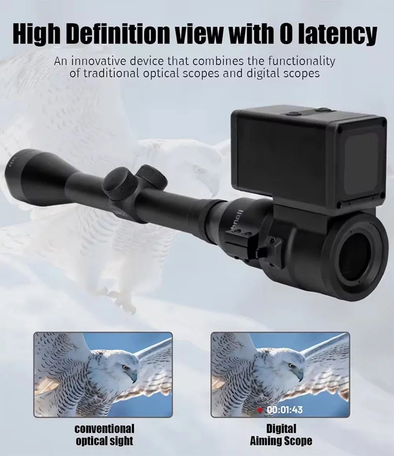 2025New 1920HD Scope Action Camera Recorder Diversion Game Cam DVC-45 Scope Sider Camera Tactical Scopecam Video Recorders