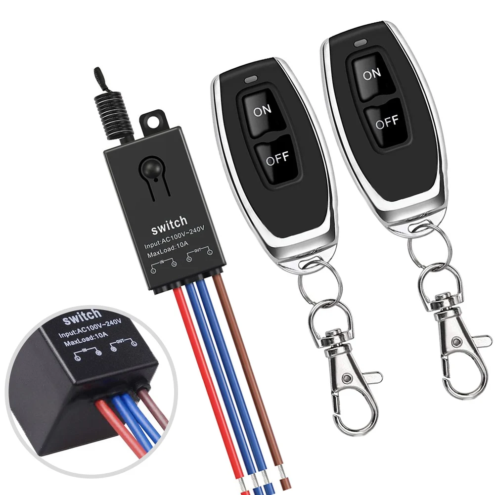 Easily Operated Wireless Remote Switch Receiver at a Maximum Load Current of 10A Suitable for Many Applications