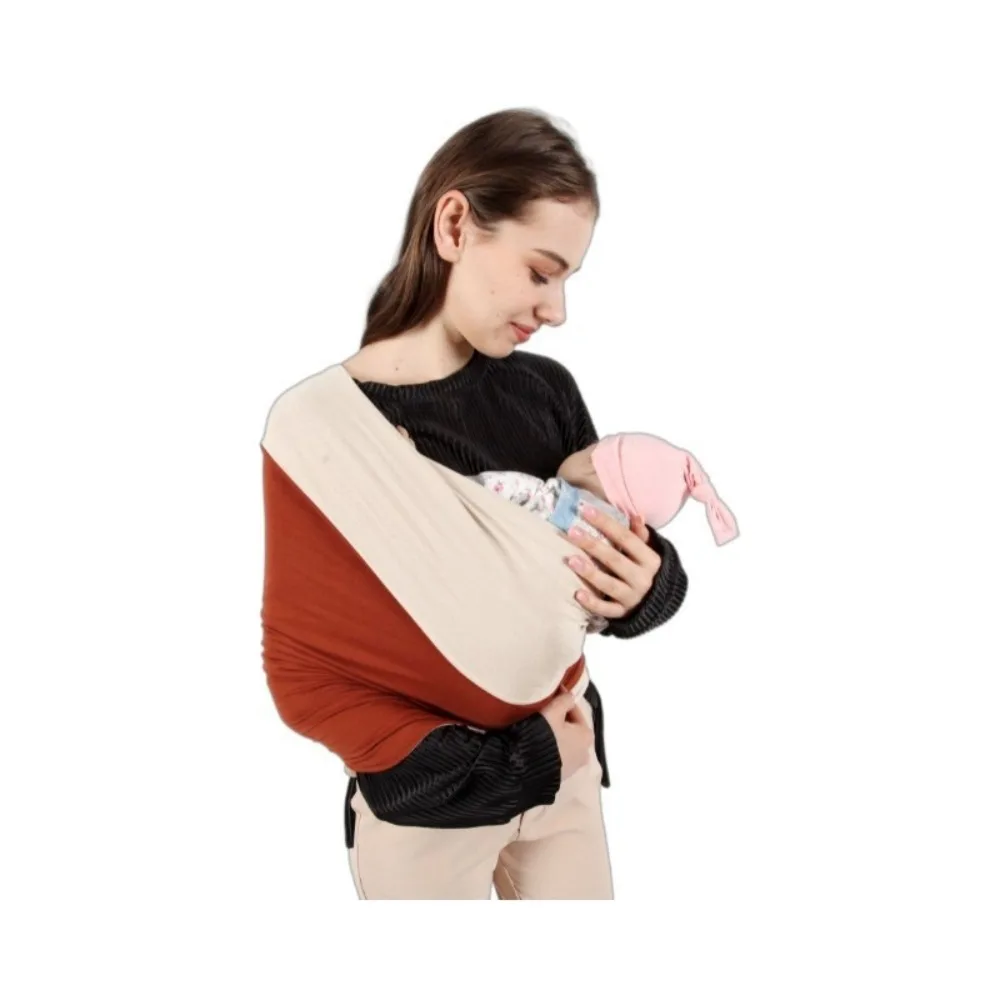 Lightweight Unisex Wrap Carrier Elasticity Breathable Carrier Slings Hand Free Infant Carrier Slings for Newborn Up To 15KG