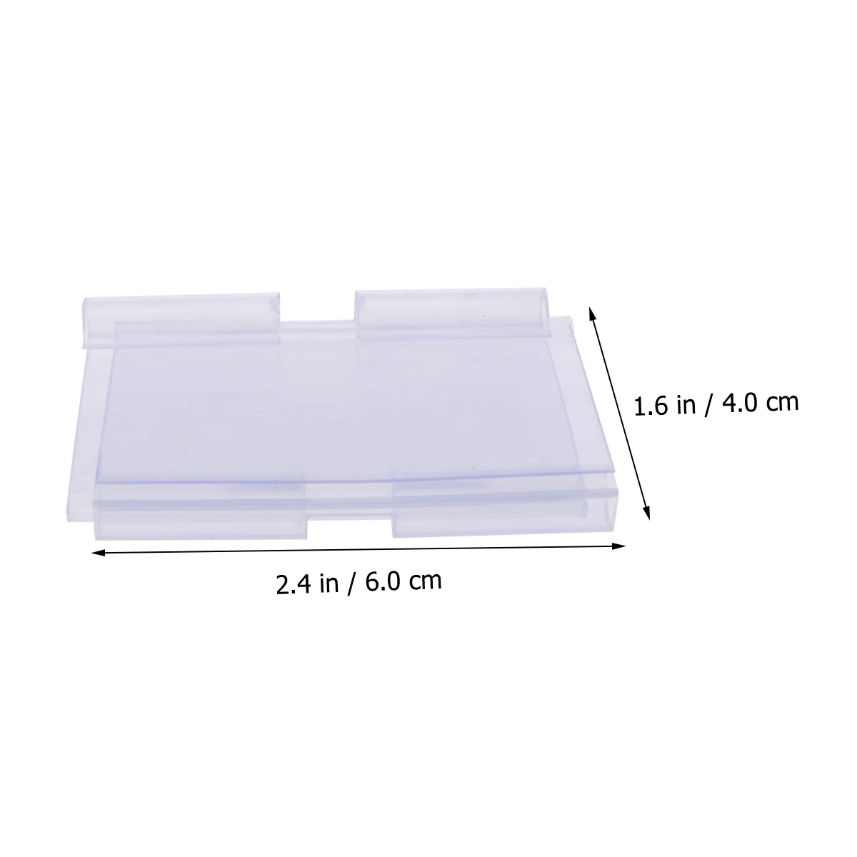 

100pcs Price Tags Pvc Plastic Transparent Clear For Supermarket Mall Shop Store Retail 40X60Mm Convenient Easy Clip On