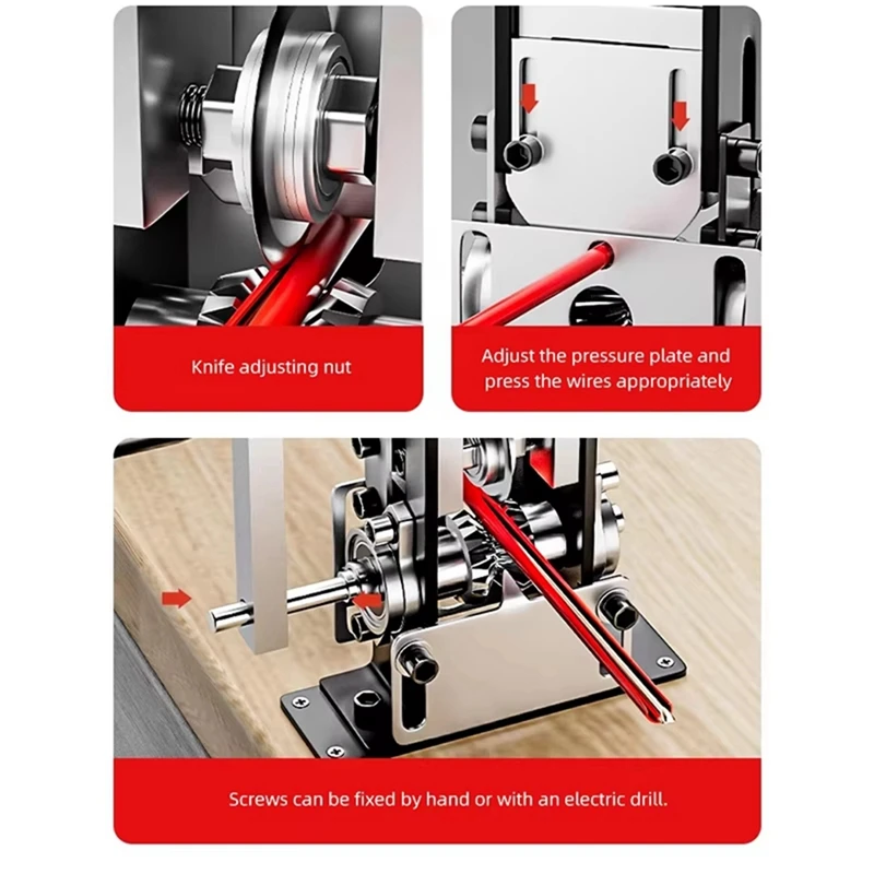ABDJ-New آلة تجريد الأسلاك النفايات كابل سلك تجريد آلة المنزلية كرنك اليد سلك تجريد تقشير قطعة أثرية