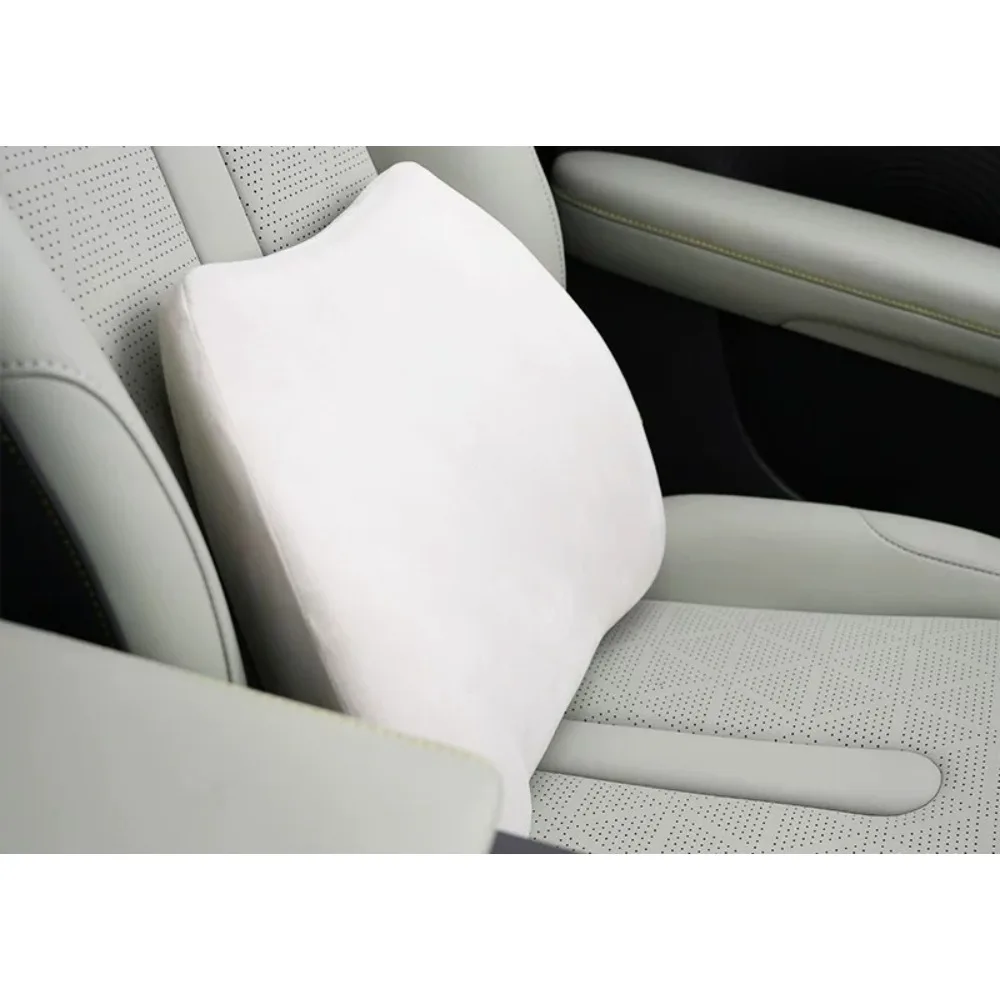Memory Cotton Lumbar Support Car Seat Ergonomic Waist Protection Cushion Suede Car Backrest for Chery QQ3