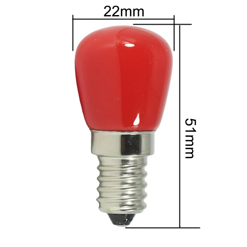 Ampoule Led Bulb E14 T22 2W Mini Colorful 110v 220v Outdoor Decorate Lamp Christmas Holiday Lighting Blue Orange Red White