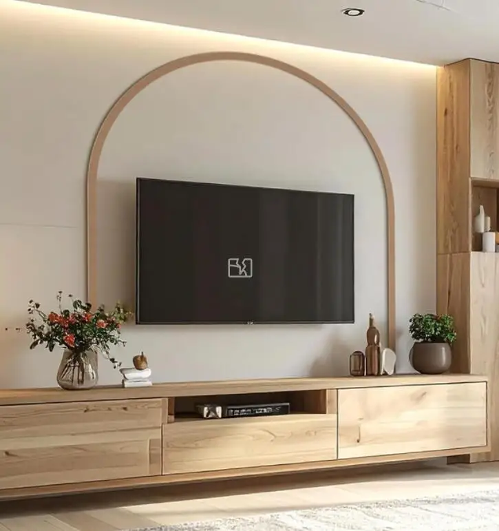 

190x190cm DIY WOOD ARCH frame nature plywood wall art for DIY project Wooden Wall Frame Boho Nursery Decor Wall Molding