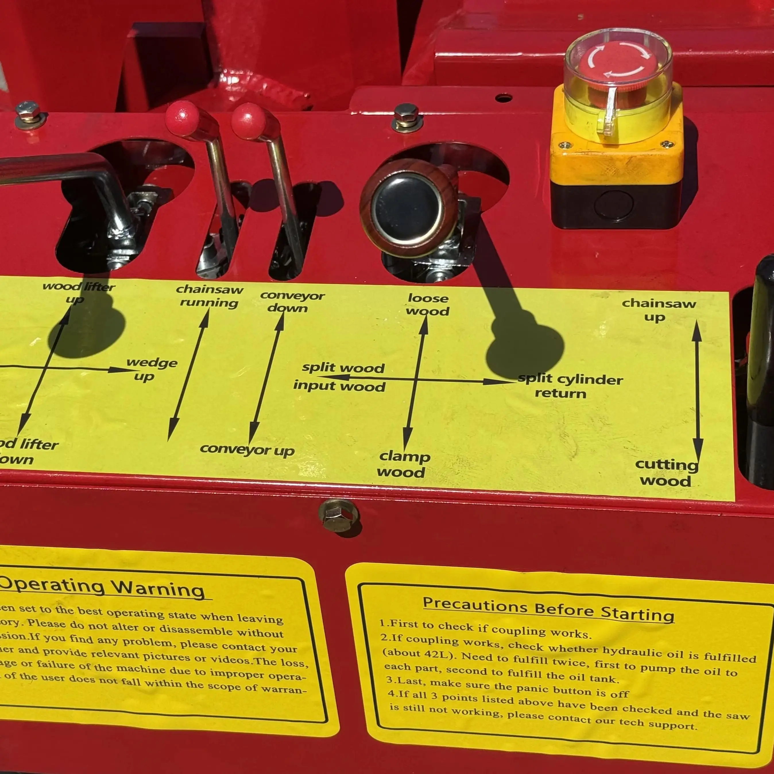 YIHUITONG 27T Firewood Processor With 739cc RATO Engine,17.32in Max Cut, 20in Chainsaw, 6-Way Wedge, Log Lifter, 3M Conveyor