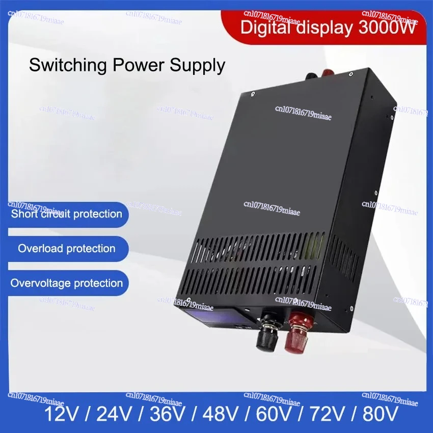 Factory direct sales 110/220V 12V 24V 36V 60V 72V 80V power 3000W high alternating supply display adjustable supply accessories