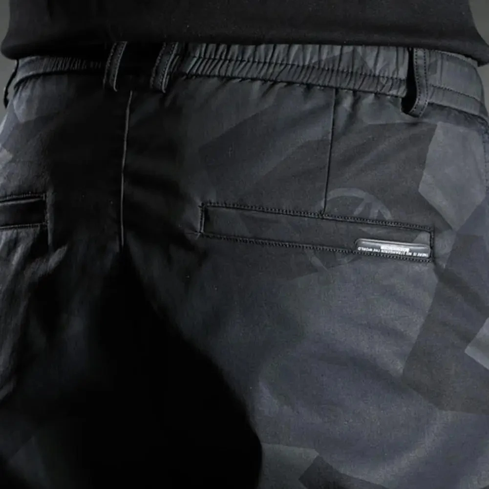 Pánské kamufláž kalhotky multi kapes modastreetwear bottoms jogger vojenské taktická kalhot svetr