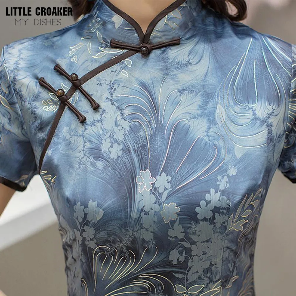 

Cheongsam Daily Wearable Elegant and Stylish Qipao In Summer 2023 Chinese New Mom's Youth Edition Improved Dress for Women