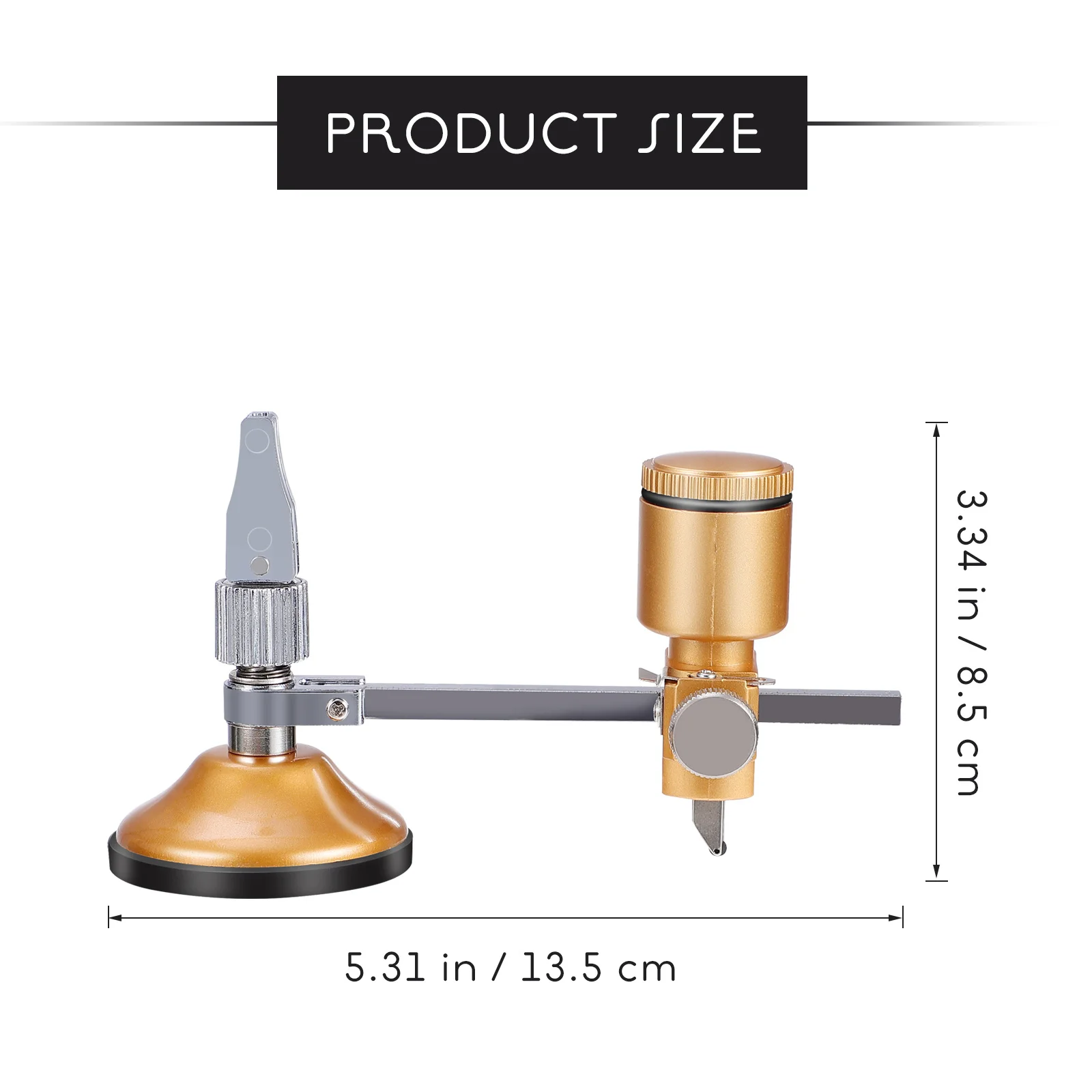 1 pc Glass Circle Cutter Golden Durable Diamond Cutting Tool For Thick Glass Tile Mirror Multipurpose Circular Cutter Sturdy