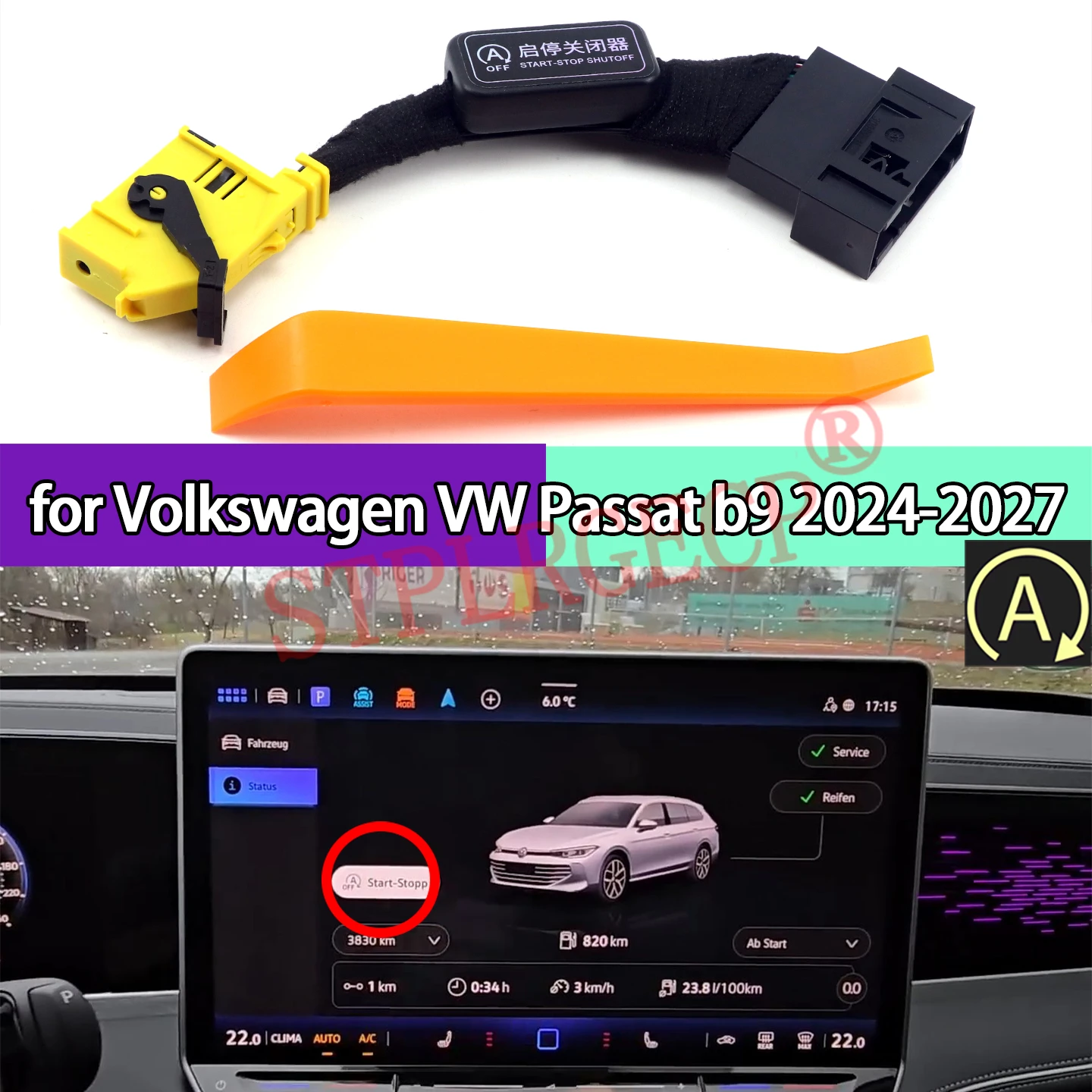 For Volkswagen VW Passat B9 2024 2025 2026 2027 Car Auto Start Stop Canceller Stop Start Engine Disable Eliminator Device Plug