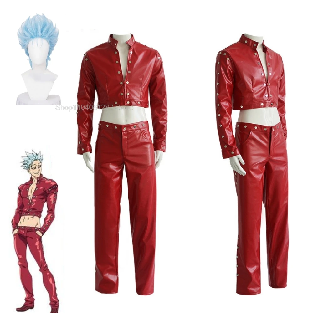 

Anime The Seven Sins Ban Cosplay Costume PU Uniforms Party The Deadly Sins Costume Halloween Costumes For Adult