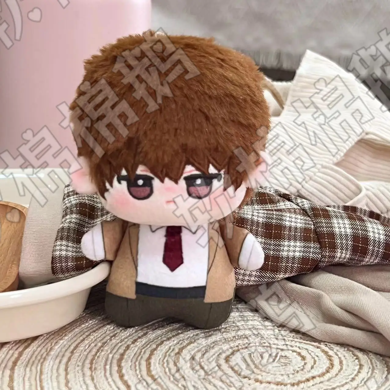 Yagami Light Anime Cute Soft Cotton Starfish Body Cosplay Figure Keychain Fans Gift 10CM