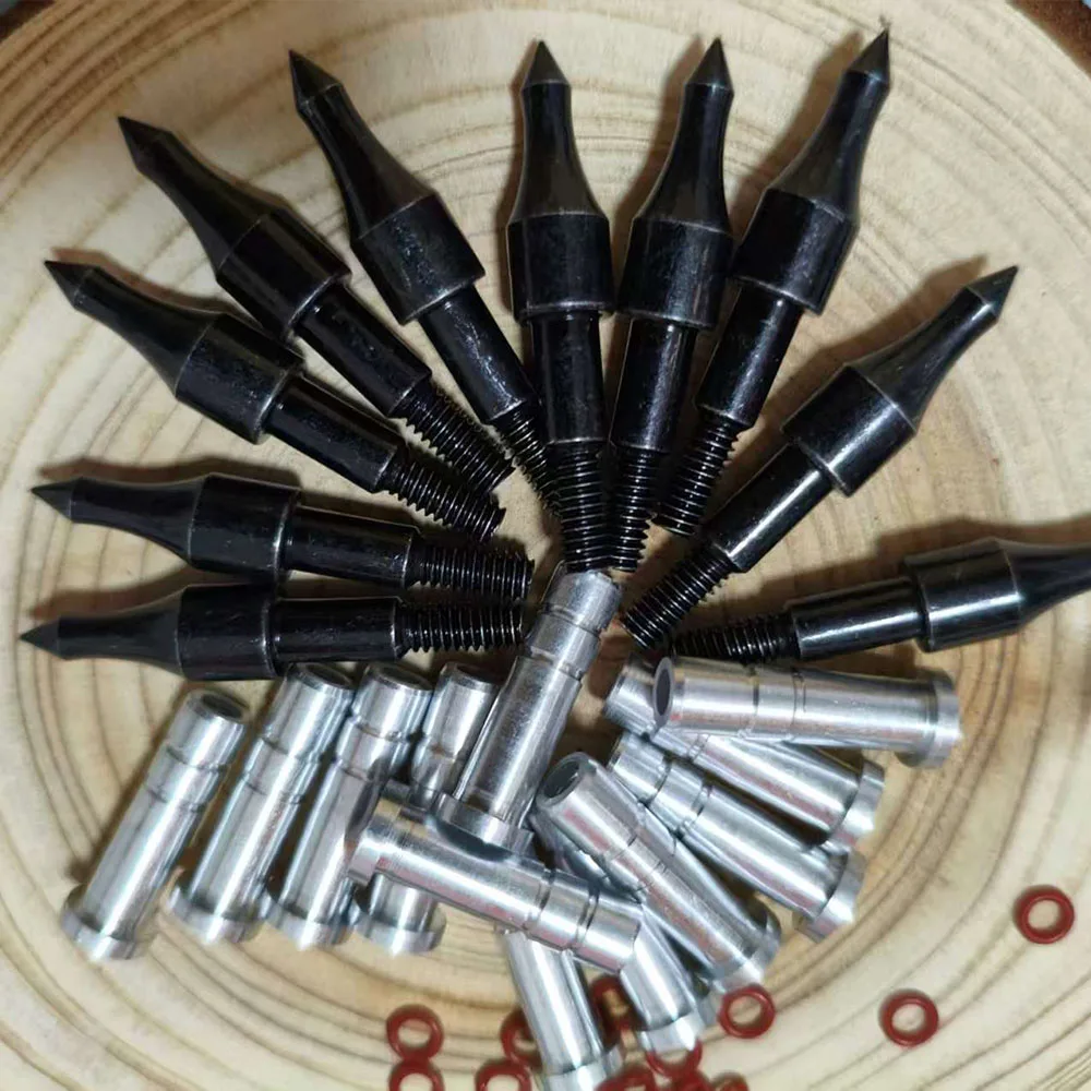 الرماية 100 الحبوب السهم نصائح نقاط و 6.2 مللي متر المسمار إدراج رؤوس السهم استبدال برودهيدس السهم لقوس الصيد الهدف 12-48 قطعة #6