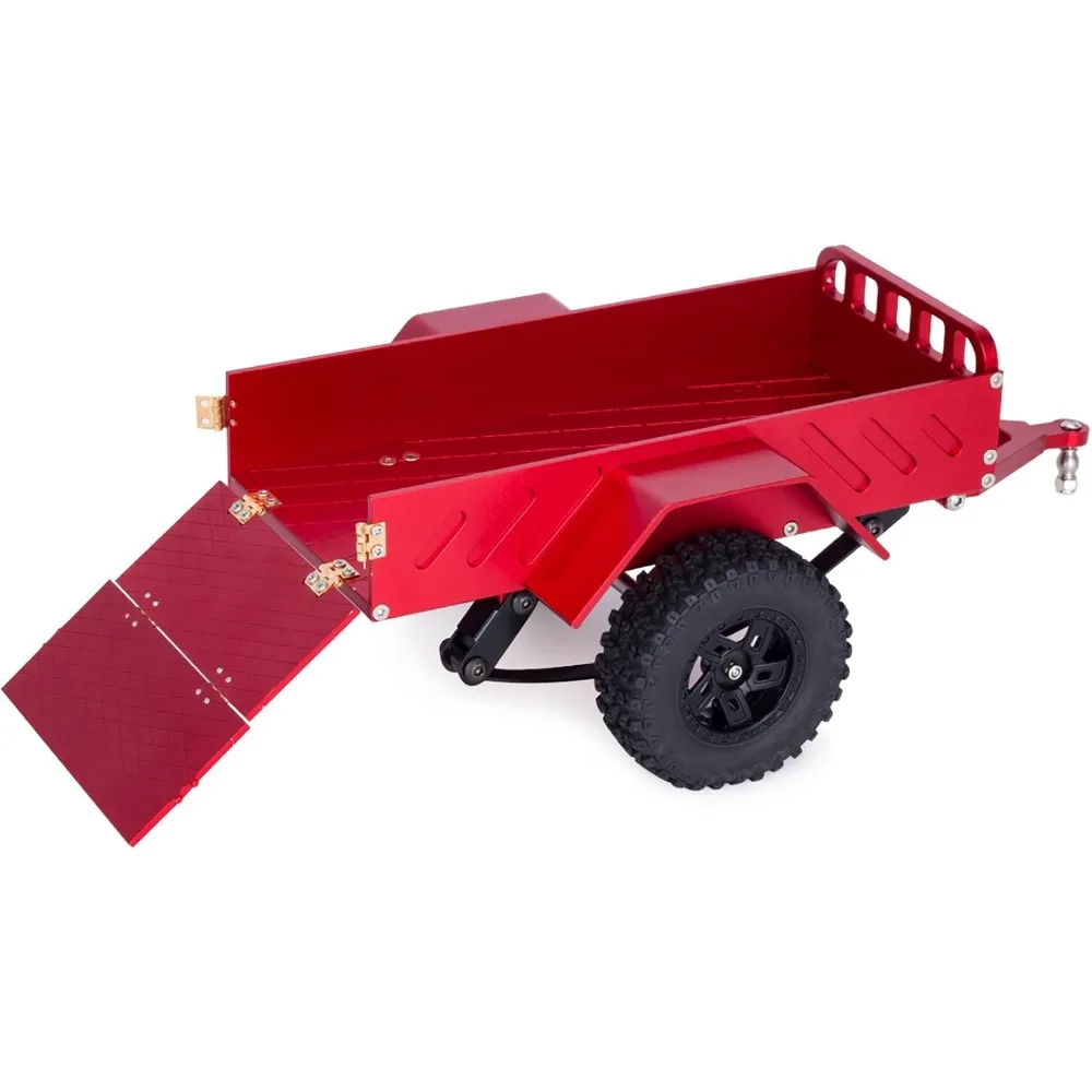 AMK 360g Aluminum CNC RC Trailer for 1/18 1/24 Crawlers, Compatible with Axial SCX24, AX24, TRX4M, Defender, Bronco, K10, F150