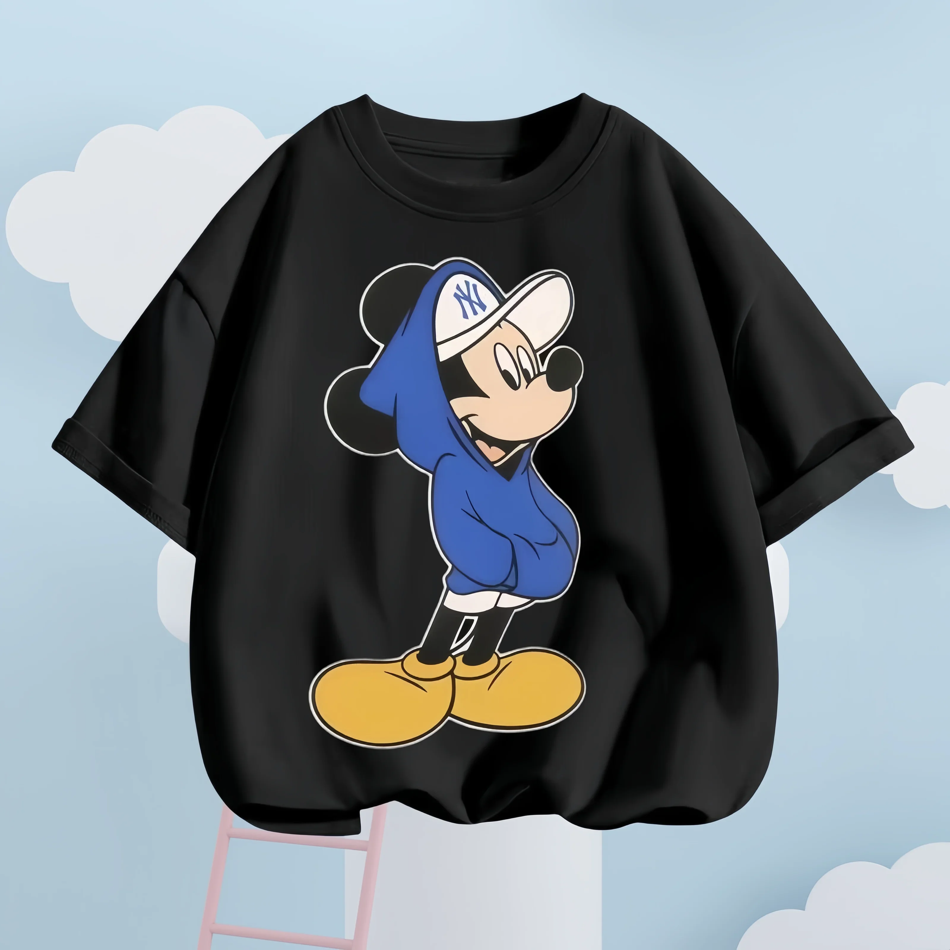 Mickey Mouse series cartoon anime children's T-shirt short sleeved summer casual sports for both boys and girls