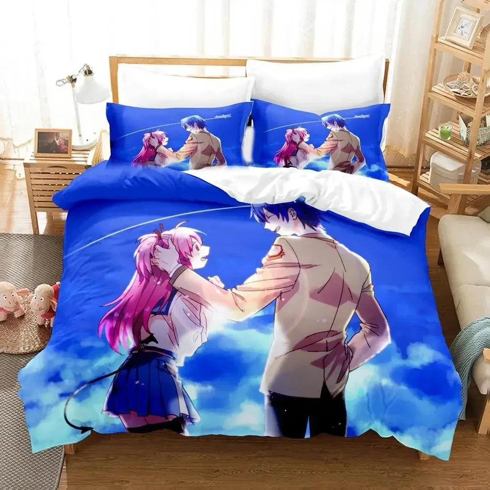 

3D принт аниме Angel Beats комплект постельного белья пододеяльник постельное белье пододеяльник наволочка одеяло King Queen Size постельное белье для мальчиков и взрослых