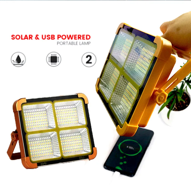 Solar Charging Light Lantern LED Outdoor, Portable Home Emergency Light Large Capacity
