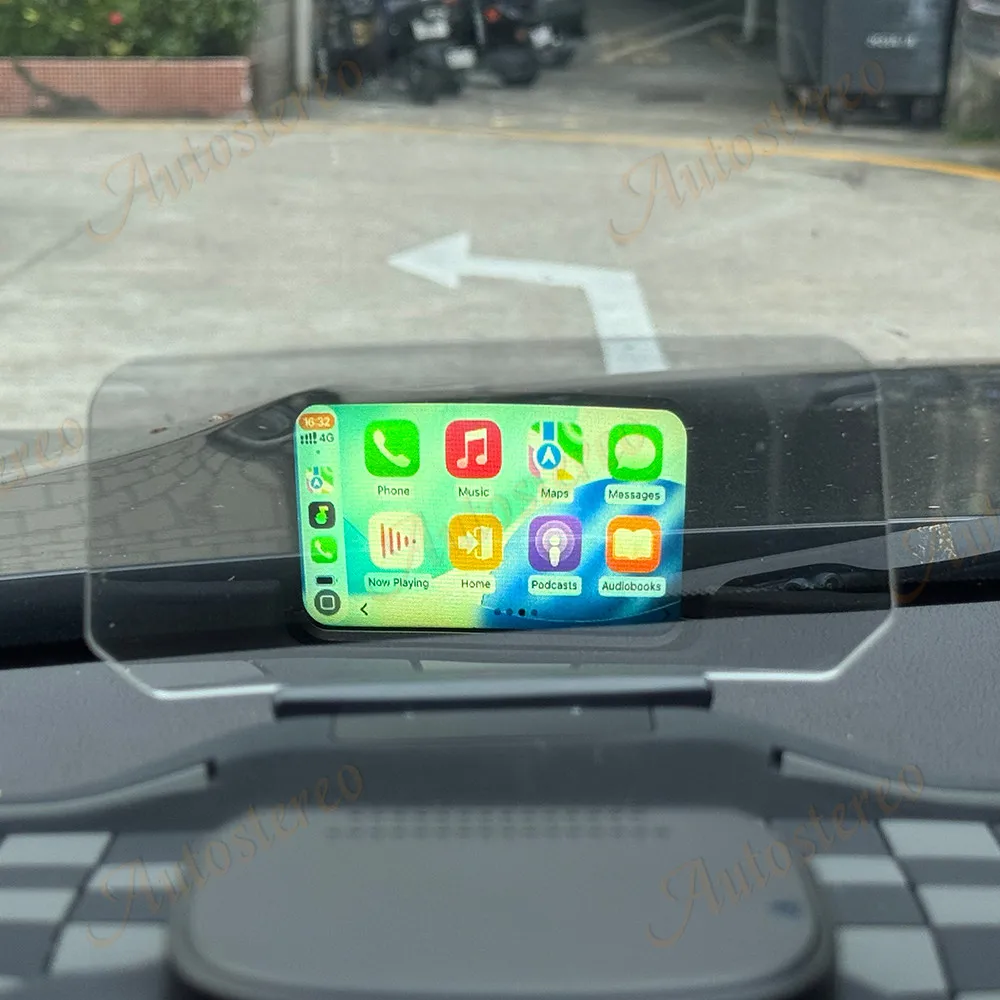 Sistema Multimedia para Auto con Carplay, Pantalla HUD para la Mayoría de los Autos, Mapas Universales, Navegación GPS, Imágenes, Videos, Tecnología de Vanguardia