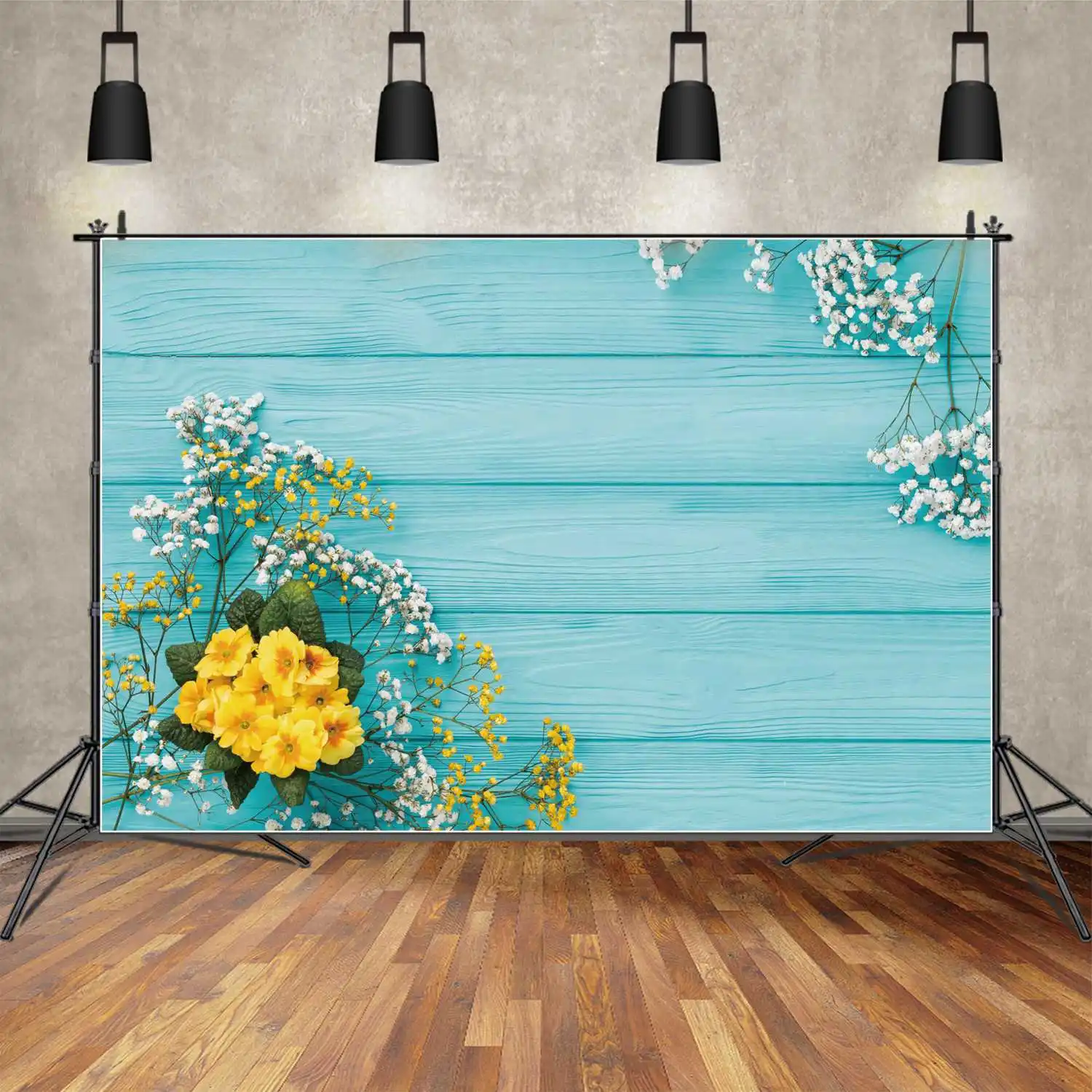 Bluey Placa De Madeira Flores Cenário De Fotografia, Festa Da Primavera Buquê Floral, Personalizado Crianças Photobooth, Foto De Fundo Props