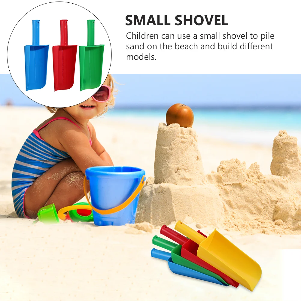 3 Pcs Toy Creative for Kids Sand Toys Entertaining Scoop Plastic Building Random Color