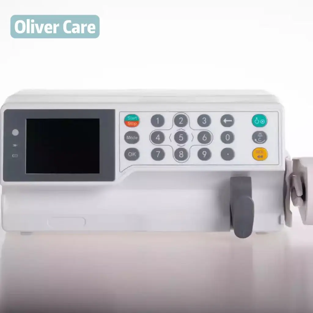 Hospiwell Attrezzatura medica portatile Pompa a siringa veterinaria per animali a doppio canale singolo Pompa a siringa veterinaria per animali domestici ospedalieri