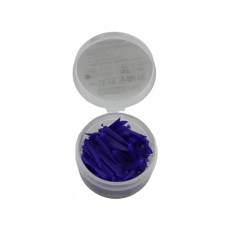 500pcs/Box 4 Colors Disposable Dental Wedges Implante Without End Circular Holes Size Dental Teeth Wedges Plastic