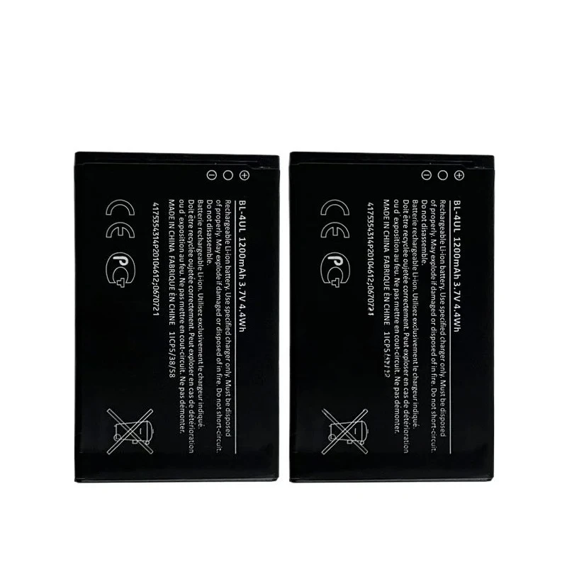 For Nokia lumia 225DS 230DS Asha 225 230 215 1126 1012 5310 RM 1172 BL-4UL 3.7V 1200mAh Rechargeable Batteries