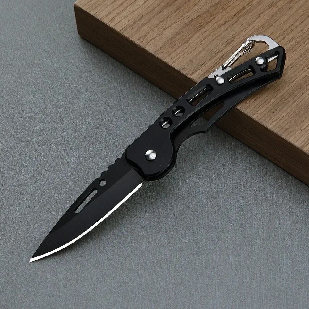 Convenient Stainless Steel Pocket Knife Mini Folding Knife Carry-on Defense Keychain Portable Pocket Knife Fruit Knife