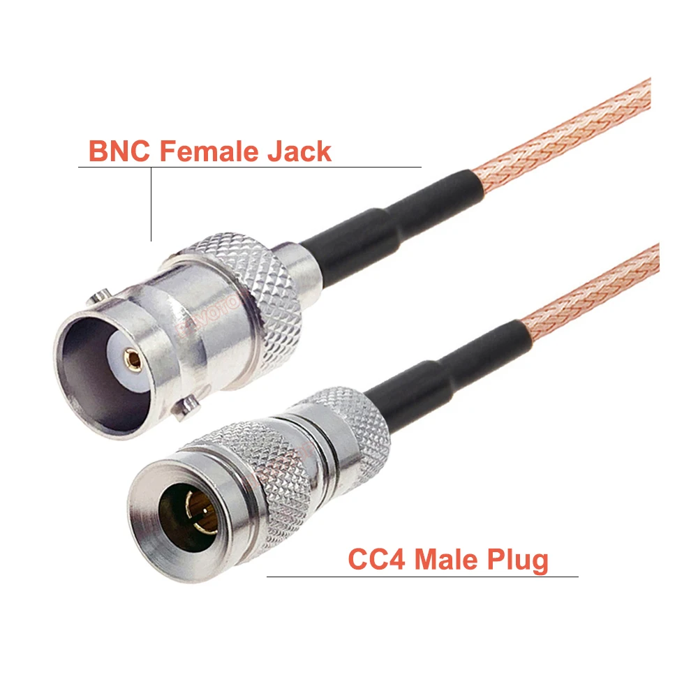 HD SDI Cable Straight BNC Female to Mini BNC DIN 1.0/2.3 CC4 Male RG179 Pigtail 75 Ohm for Blackmagic HyperDeck Shuttle