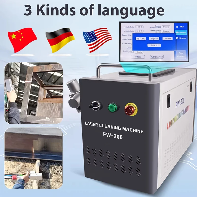 

Pulsed Laser Cleaning Machine Metal/Wood Rust Removal, Degreasing, Paint Stripping Laser Cleaning Machine for Aluminum Oxide Lay