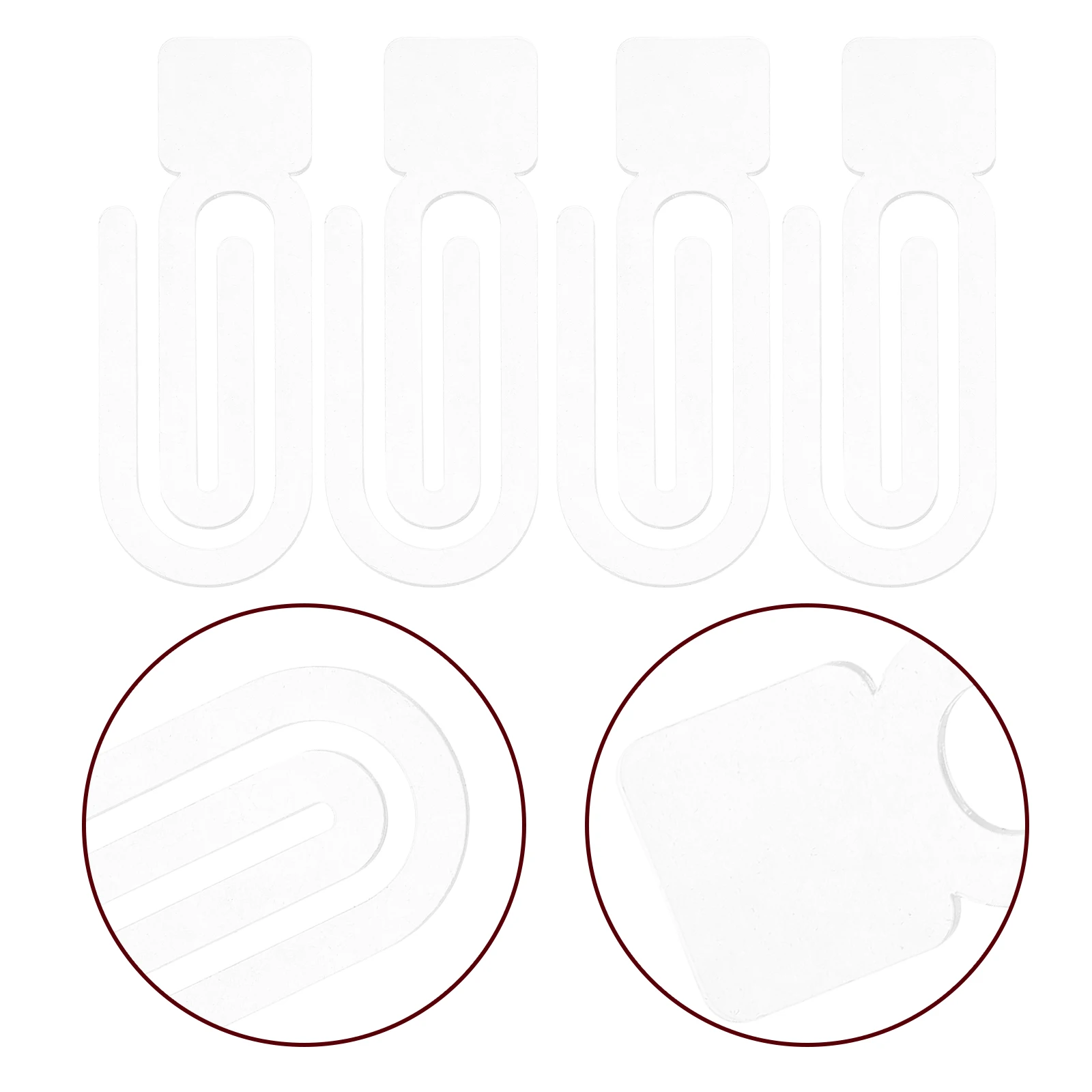 12 graffette di carta acrilica grandi, segnalibro creativo, sublimazione Jumbo, spazi vuoti, trasparente, pagina di libro, clip, cancelleria fai da te