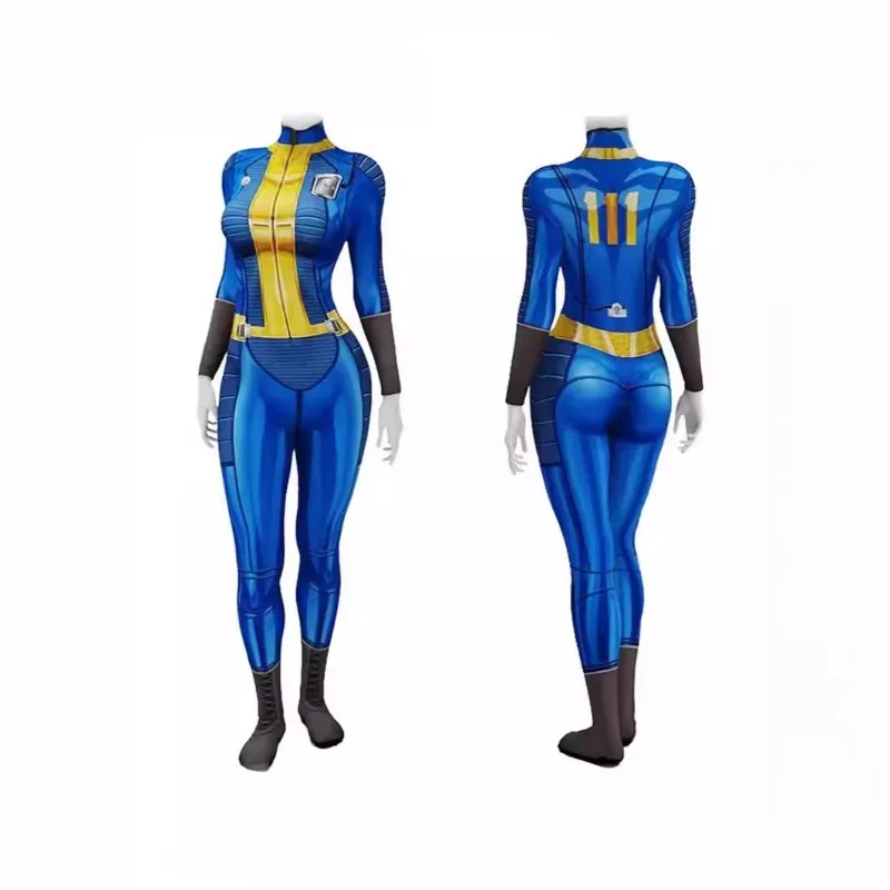 Gioco autunno Cosplay Out 4 Vault Superhero 3D stampato Spandex uomo donna body Zentai outfit Halloween Carnival Party Costume