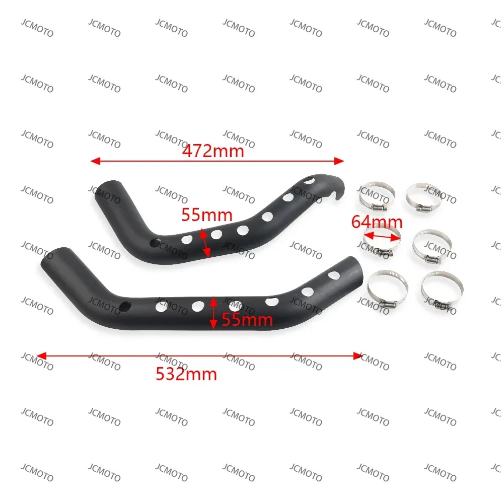 

For Harley XL 883 1200 2014 2015 Aluminum 1Pair Motorcycle Exhaust Pipe Heat Shield Muffler Guard Anti-scald Protective Cover