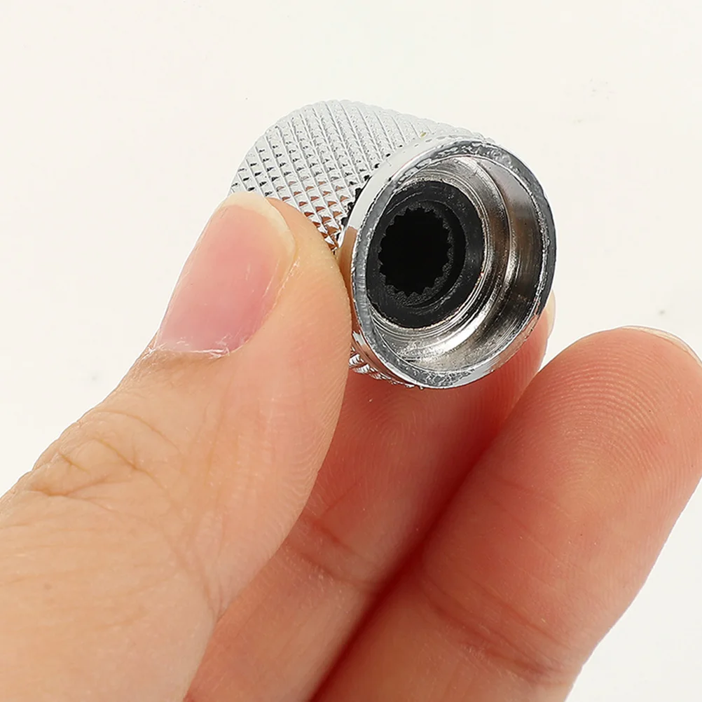 

4Pcs Metal Electric Guitar Volume Control Knobs Replacement Caps for Bass Potentiometer Guitar Parts Control Knobs Caps