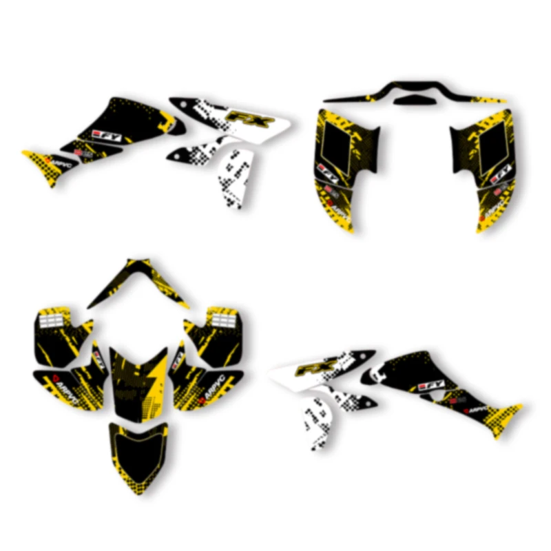 

DSMTECH Custom Motorcycle Graphics Enduro Decals Stickers Kits For Honda 2005 2006 2007 2008 2009 2010 2011-2014 TRX450 003