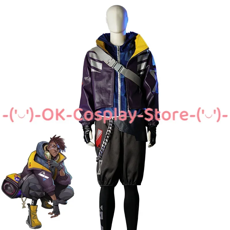 Game LOL True Damage Ekko Cosplay Costumes Fancy PU Hoody Coat Jacket Pants Halloween Carnival Uniforms Men Casual Outfit